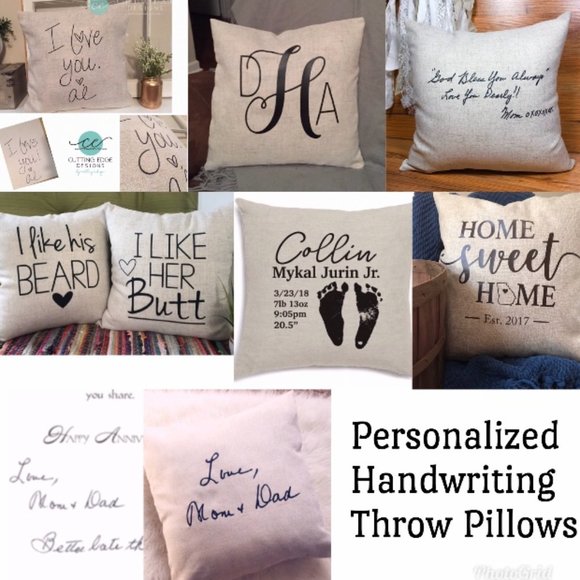 Gift for mom, grandmother gift, custom pillow, handmade pillow, signature pillow - Picture 9 of 9